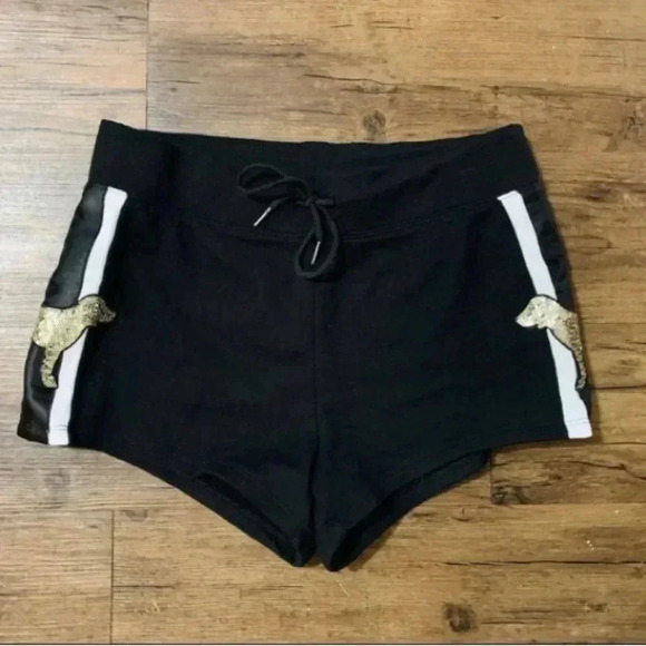 VICTORIA’S SECRET PINK BLING TUNIC HOODIE/ SHORTS OUTFIT SET S - Picture 13 of 15